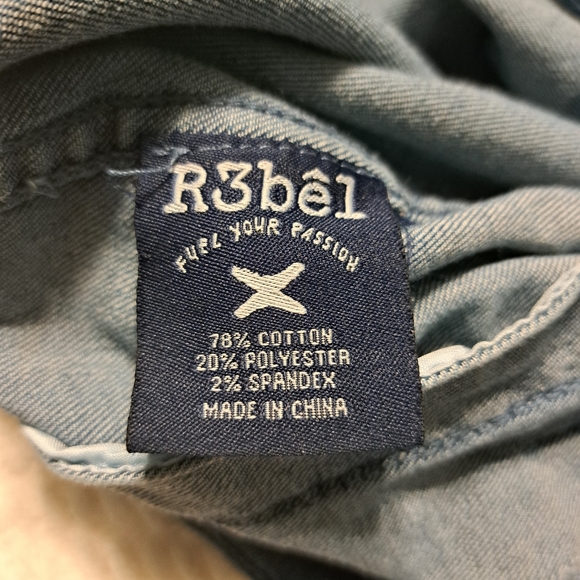 Mens Rebel (R3bel) Jean Jacket Size M - Picture 4 of 12